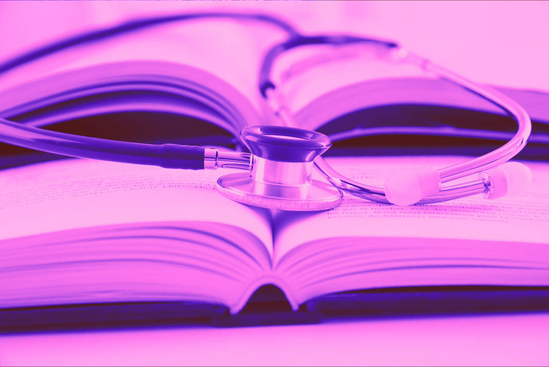 stethoscope on a book
